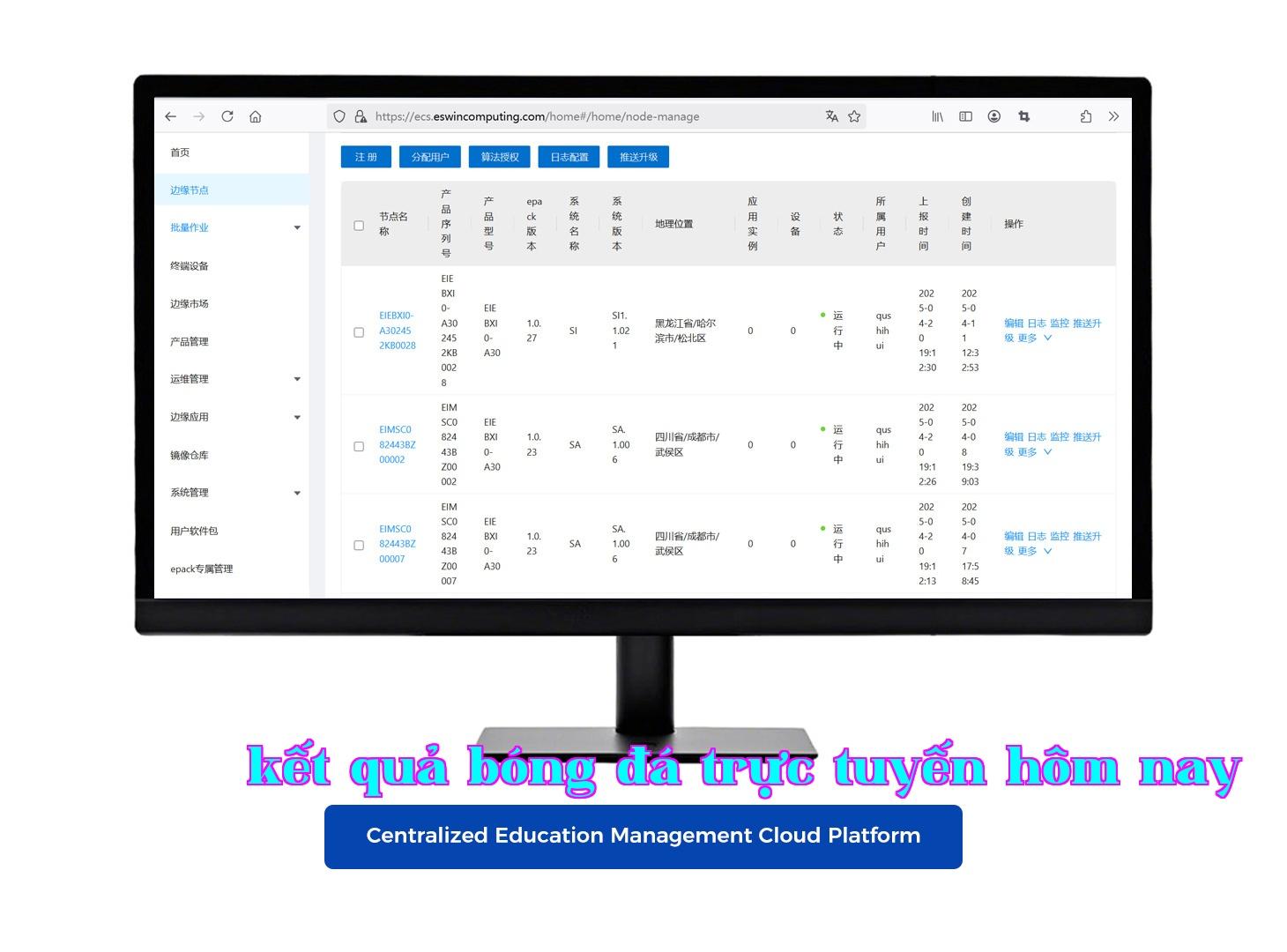 High-Performance Edge Computing Devices + Centralized Education Management Cloud Platform